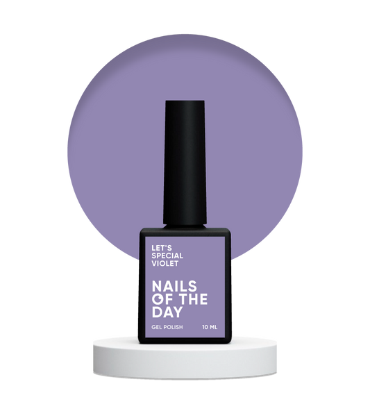NAILSOFTHEDAY Let's Special Violet — esmalte de uñas en gel lila que cubre en una capa, 10 ml