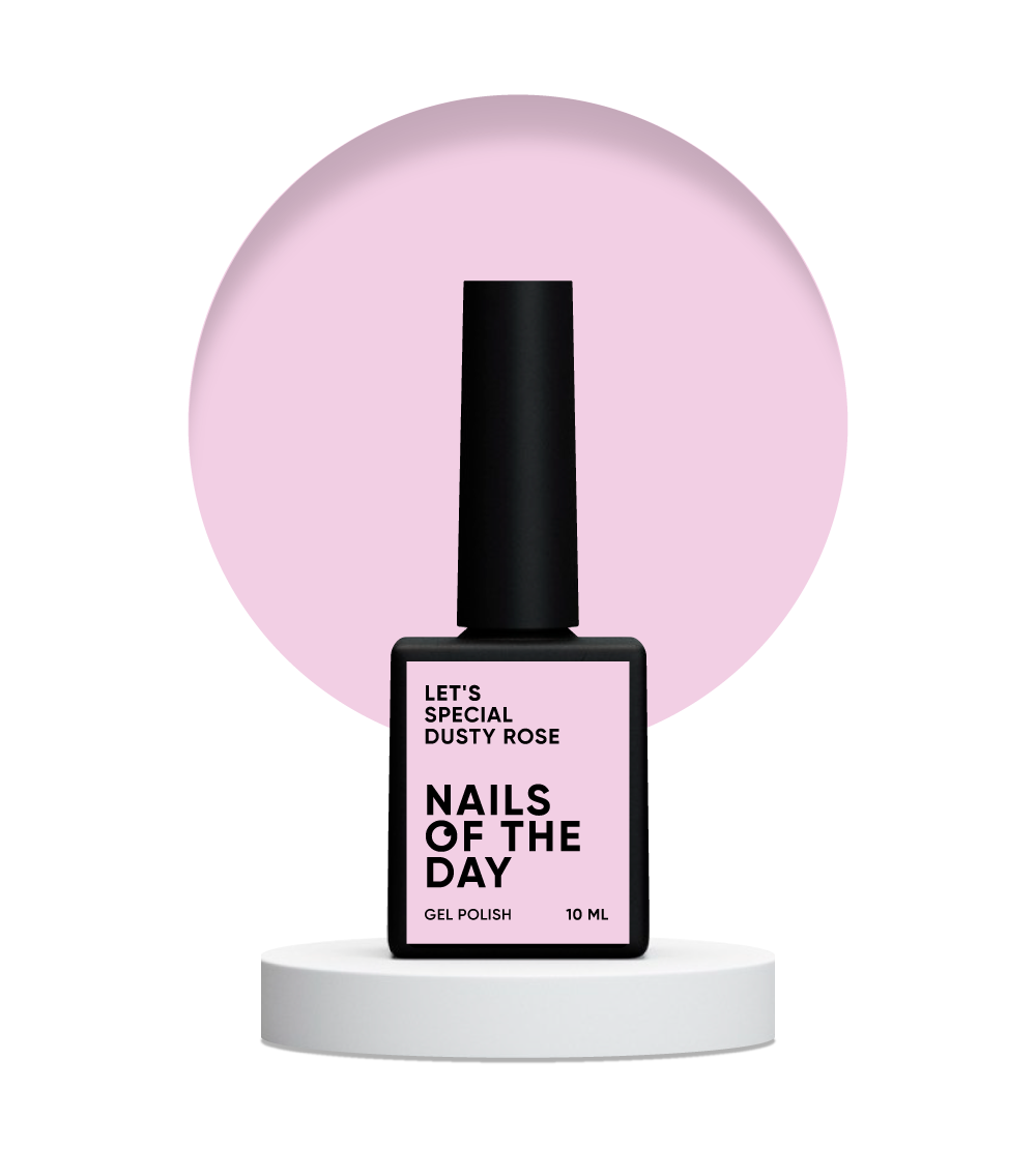 NAILSOFTHEDAY Let's Special Dusty Rose: un esmalte de uñas en gel especial de color rosa polvoriento que se superpone en una capa, 10 ml