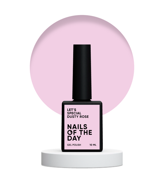 NAILSOFTHEDAY Let's Special Dusty Rose: un esmalte de uñas en gel especial de color rosa polvoriento que se superpone en una capa, 10 ml