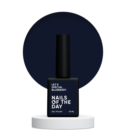 NAILSOFTHEDAY Let's Special Blueberry - esmalte de uñas en gel monocapa azul intenso, 10 ml