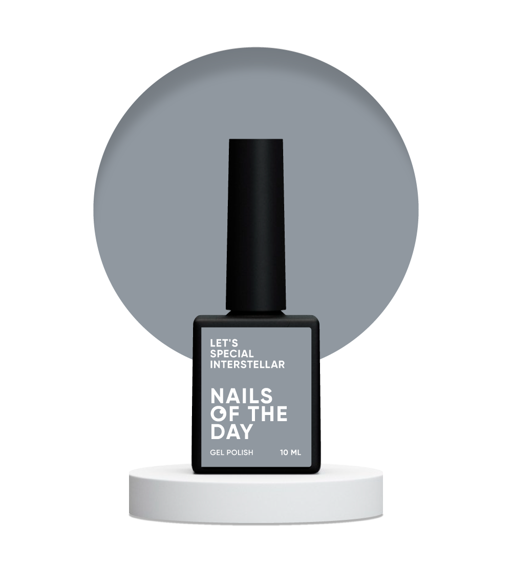 NAILSOFTHEDAY Let's Special Interstellar — esmalte de uñas en gel gris lechoso que cubre una capa, 10 ml