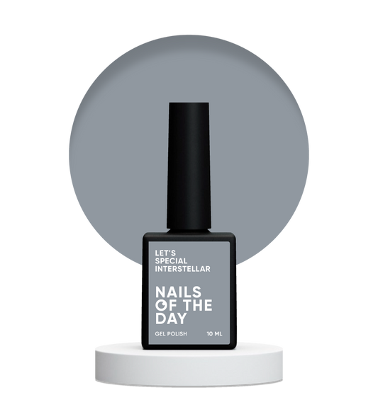 NAILSOFTHEDAY Let's Special Interstellar — esmalte de uñas en gel gris lechoso que cubre una capa, 10 ml
