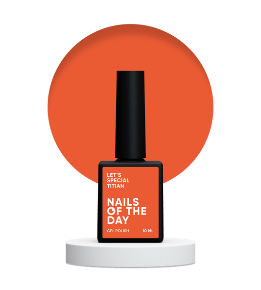 NAILSOFTHEDAY Let's Special Titian - esmalte de uñas en gel con forma de zanahoria brillante que cubre una capa, 10 ml