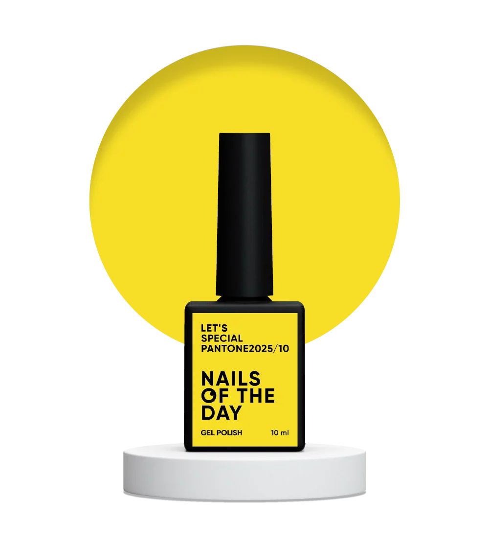 NAILSOFTHEDAY Let's Special Pantone2025/10 - esmalte de uñas en gel monocapa amarillo soleado, 10 ml