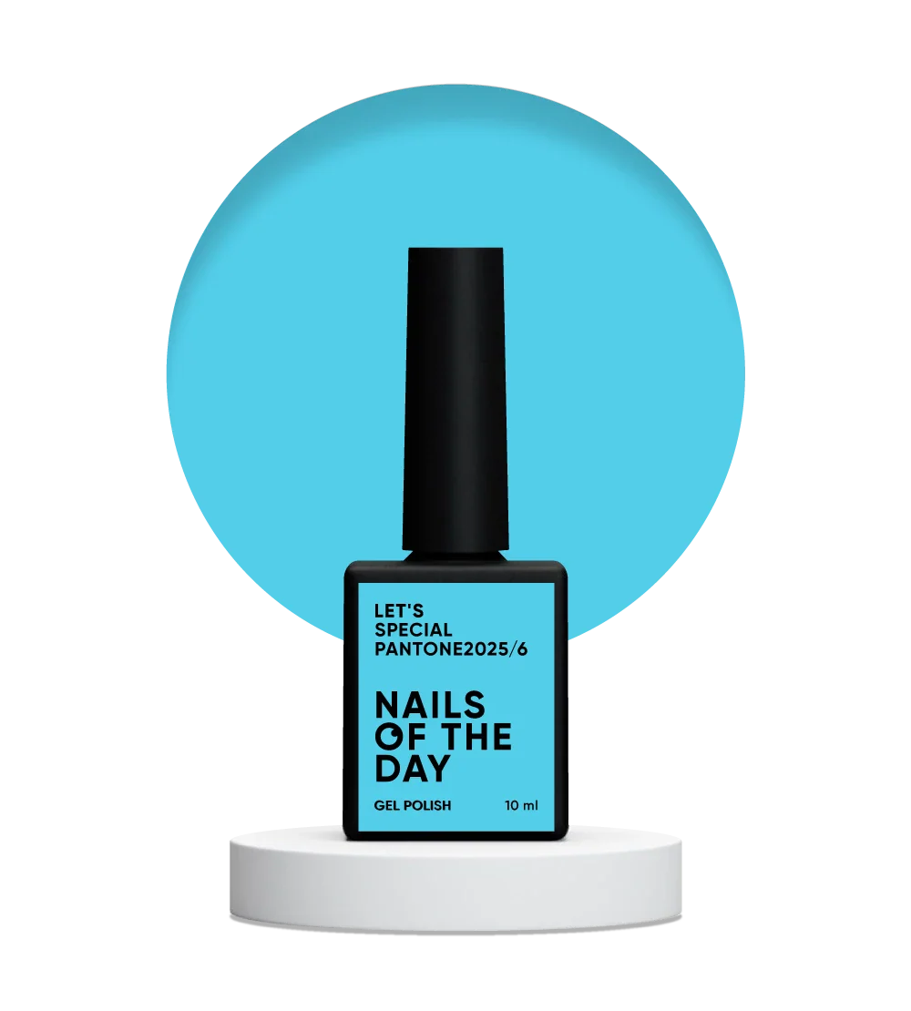 NAILSOFTHEDAY Let's Special Pantone2025/6 - esmalte de uñas en gel monocapa azul brillante, 10 ml
