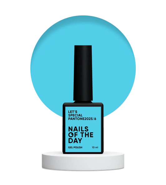 NAILSOFTHEDAY Let's Special Pantone2025/6 - esmalte de uñas en gel monocapa azul brillante, 10 ml