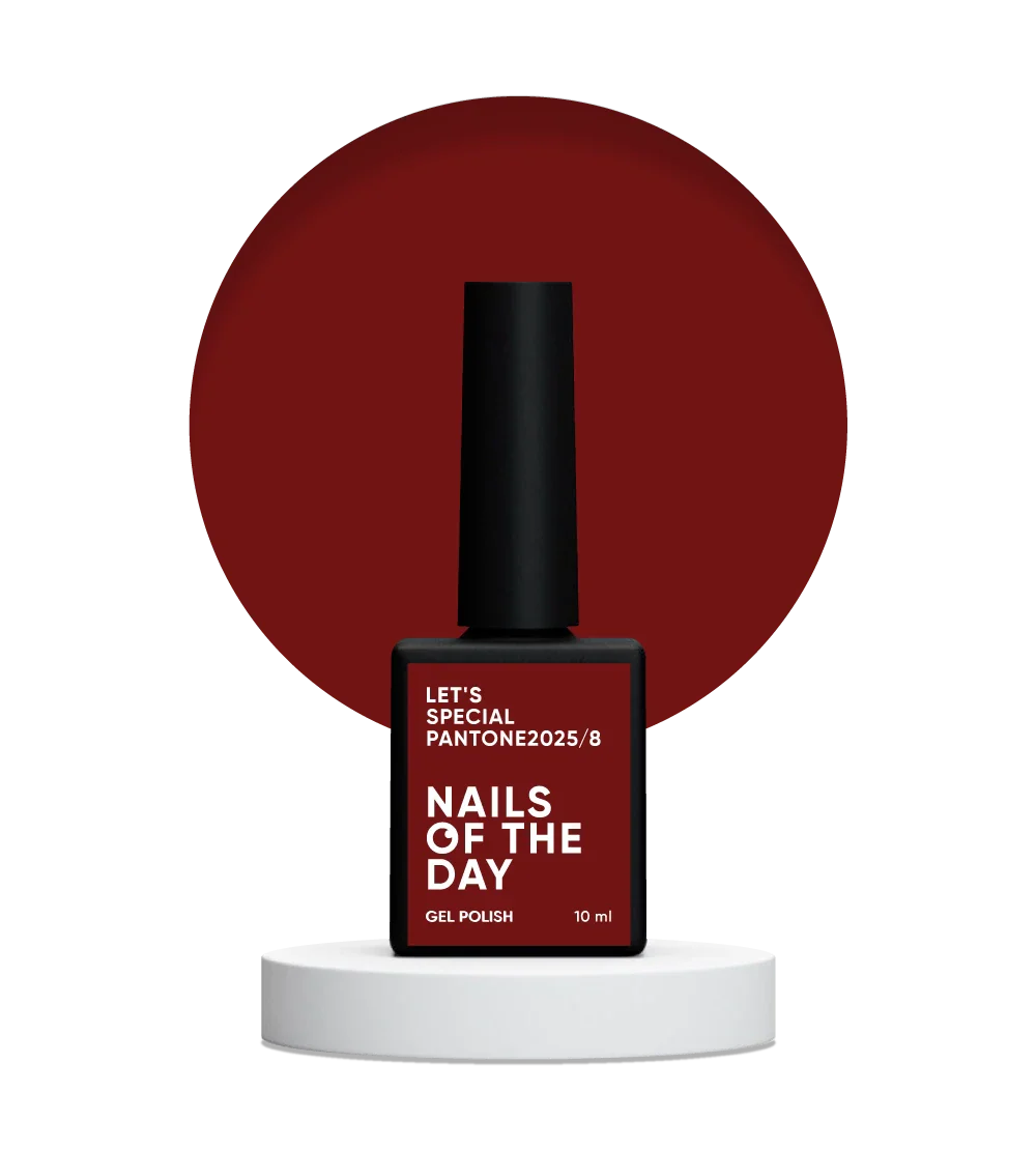 NAILSOFTHEDAY Let's Special Pantone2025/8 - Esmalte de uñas en gel One Coat Deep Wine Red 10ml