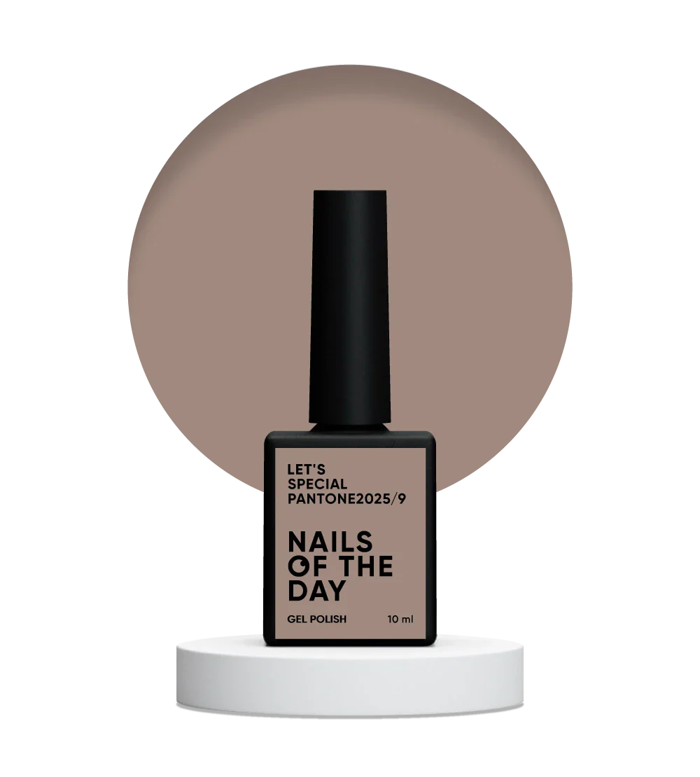 NAILSOFTHEDAY Let's Special Pantone2025/9 — esmalte de uñas en gel color café-beige frío que cubre una capa, 10 ml
