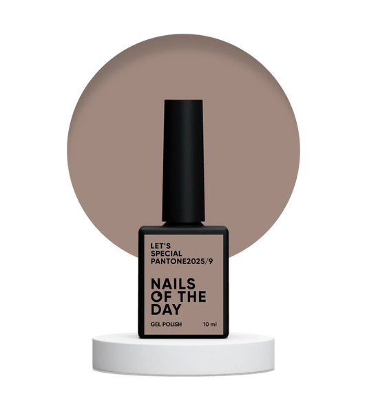 NAILSOFTHEDAY Let's Special Pantone2025/9 — esmalte de uñas en gel color café-beige frío que cubre una capa, 10 ml