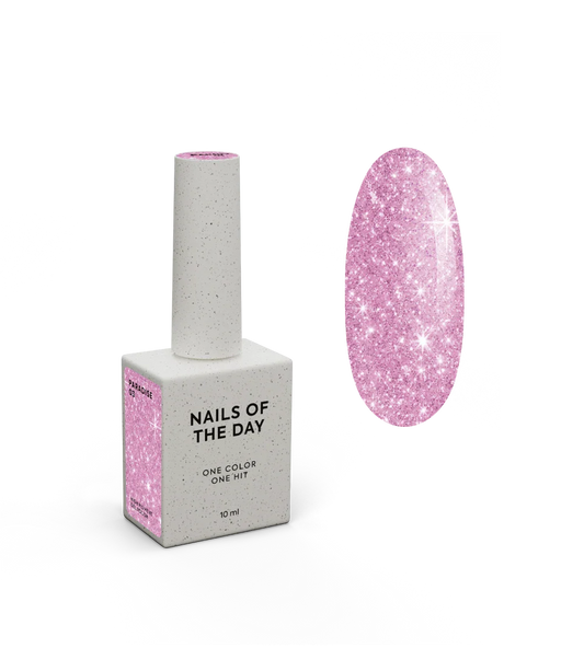 NAILSOFTHEDAY Paradise 03 - esmalte de uñas en gel rosa brillante que cubre una capa, 10 ml