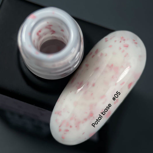 NAILSOFTHEDAY Potal base 05 - base de leche con potal rosa, 10 ml