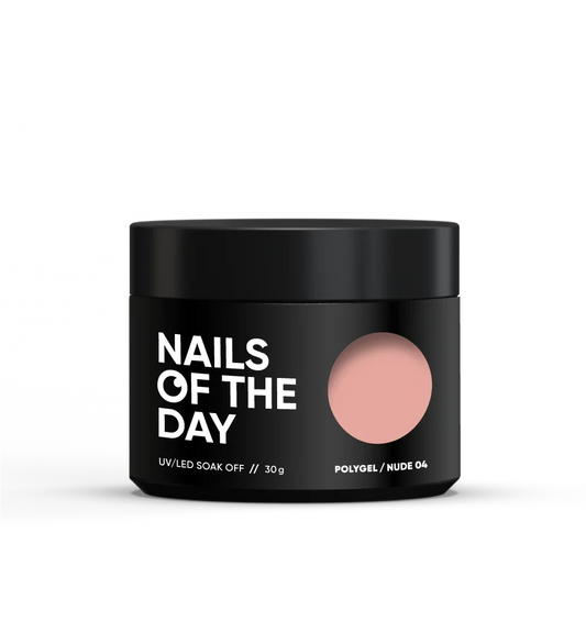 NAILSOFTHEDAY Polygel nude 04 — Polygel nude clásico, 30 g
