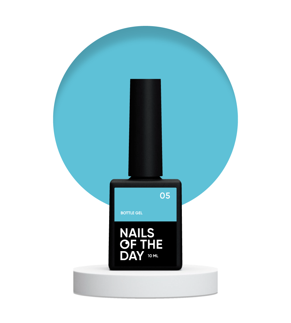 NAILSOFTHEDAY Frasco de gel 05 – gel súper fuerte (azul cielo), 10 ml