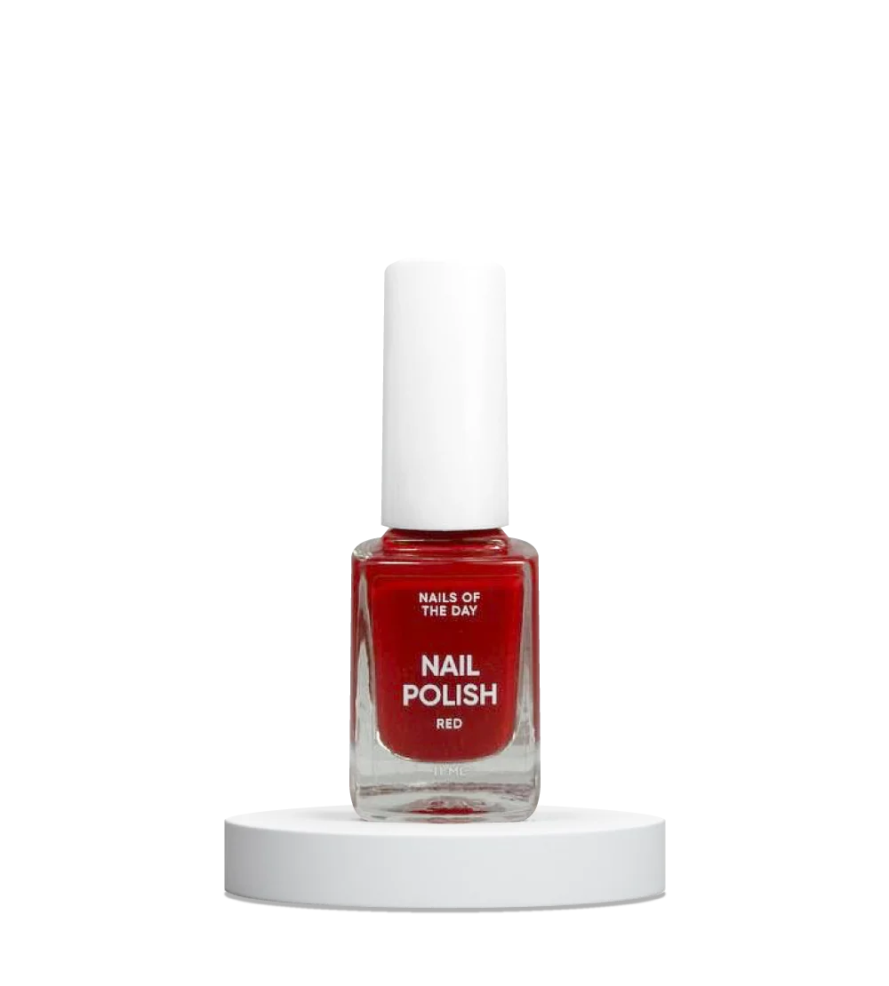 Nailsoftheday Nail Polish Red — esmalte de uñas rojo, 11 ml