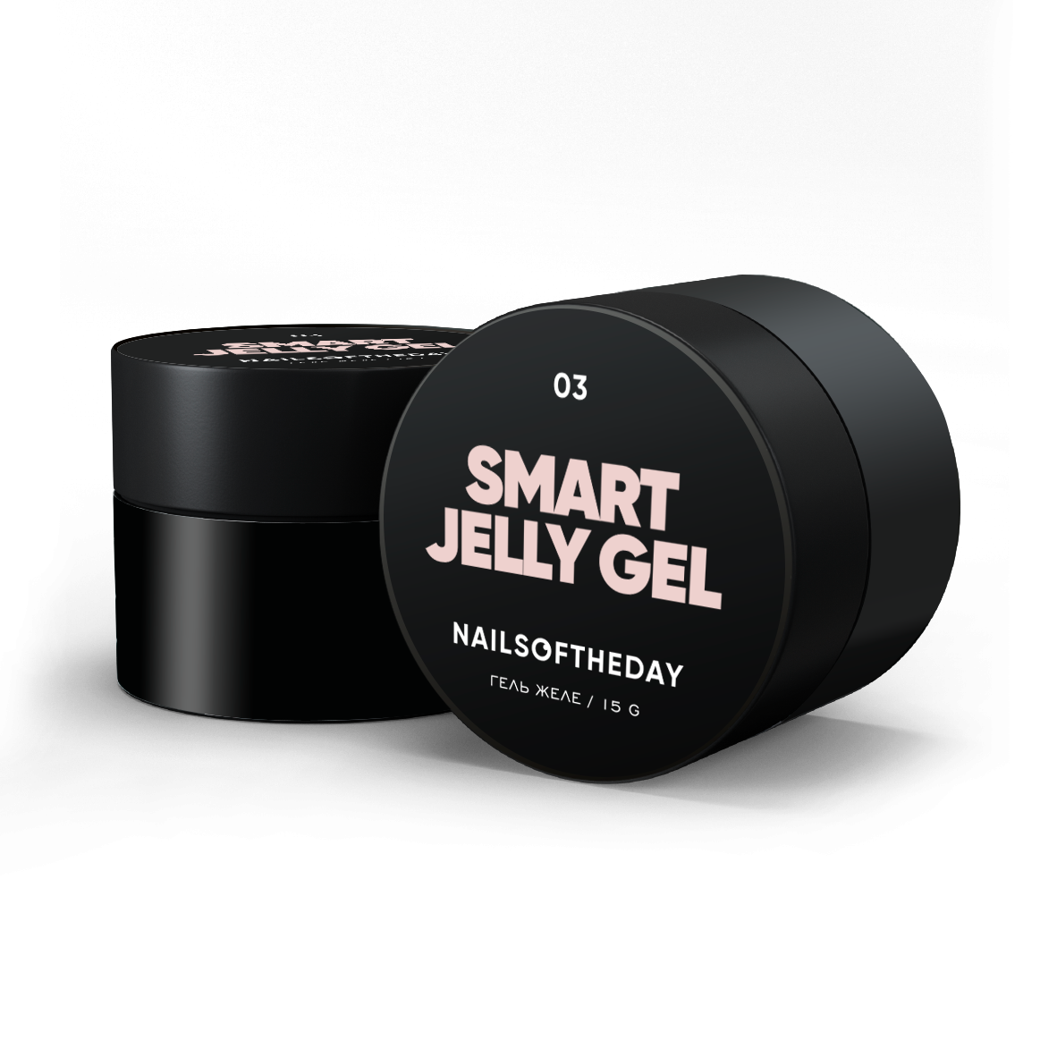 NAILSOFTHEDAY Smart Jelly gel 03: gel de construcción en gelatina color beige melocotón para uñas, 15 g