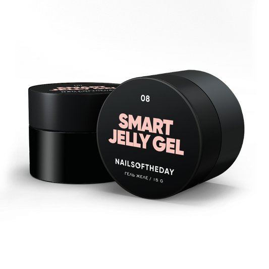 NAILSOFTHEDAY Smart Jelly gel 08 - gel constructor nude/caramelo para uñas, 15 g