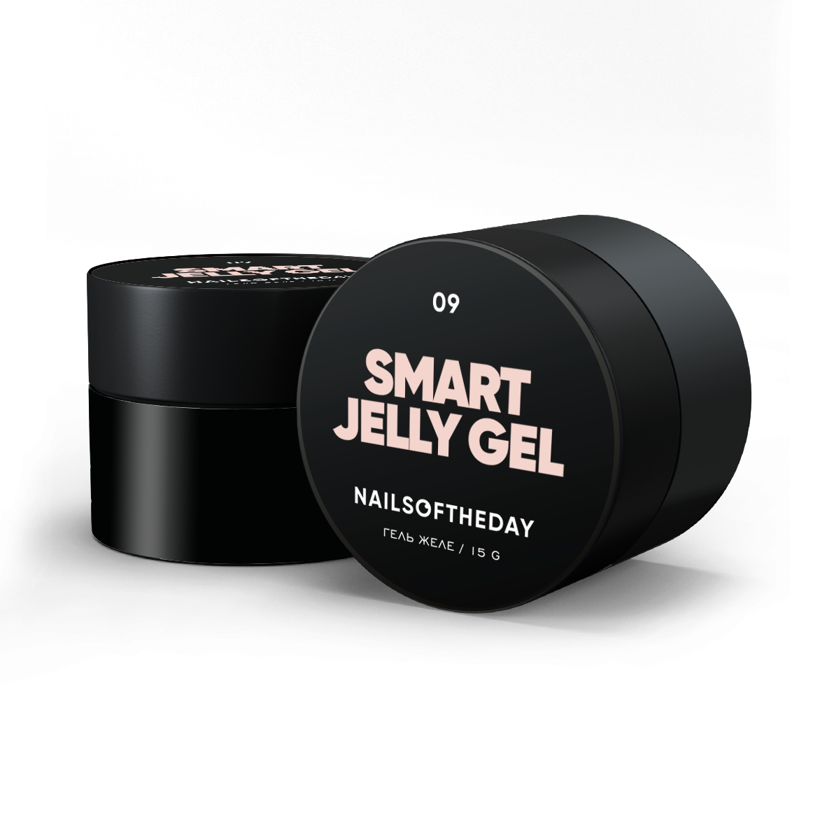 NAILSOFTHEDAY Smart Jelly gel 09 — gel de construcción color beige leche para uñas, 15 g