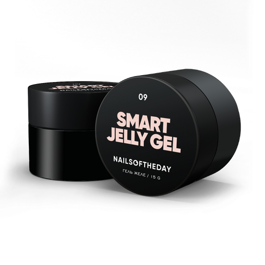 NAILSOFTHEDAY Smart Jelly gel 09 — gel de construcción color beige leche para uñas, 15 g