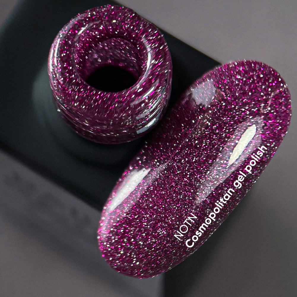NAILSOFTHENIGHT Esmalte en gel Cosmopolitan — esmalte de uñas en gel reflectante rosa oscuro, 10 ml