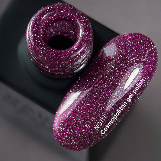 NAILSOFTHENIGHT Esmalte en gel Cosmopolitan — esmalte de uñas en gel reflectante rosa oscuro, 10 ml