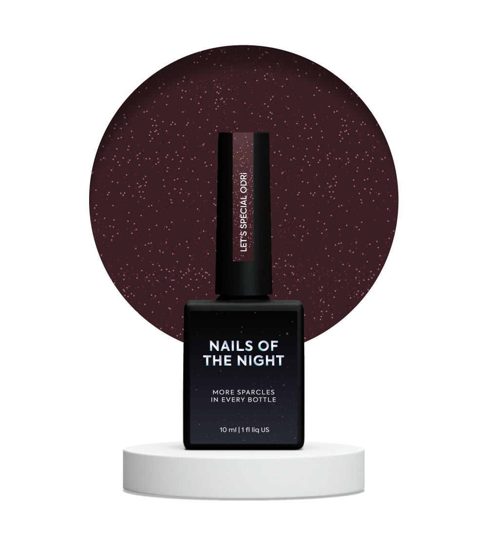 NAILSOFTHENIGHT Let's Special Odri - Esmalte de uñas en gel con reflejos de cereza cálidos que cubre una capa, 10 ml