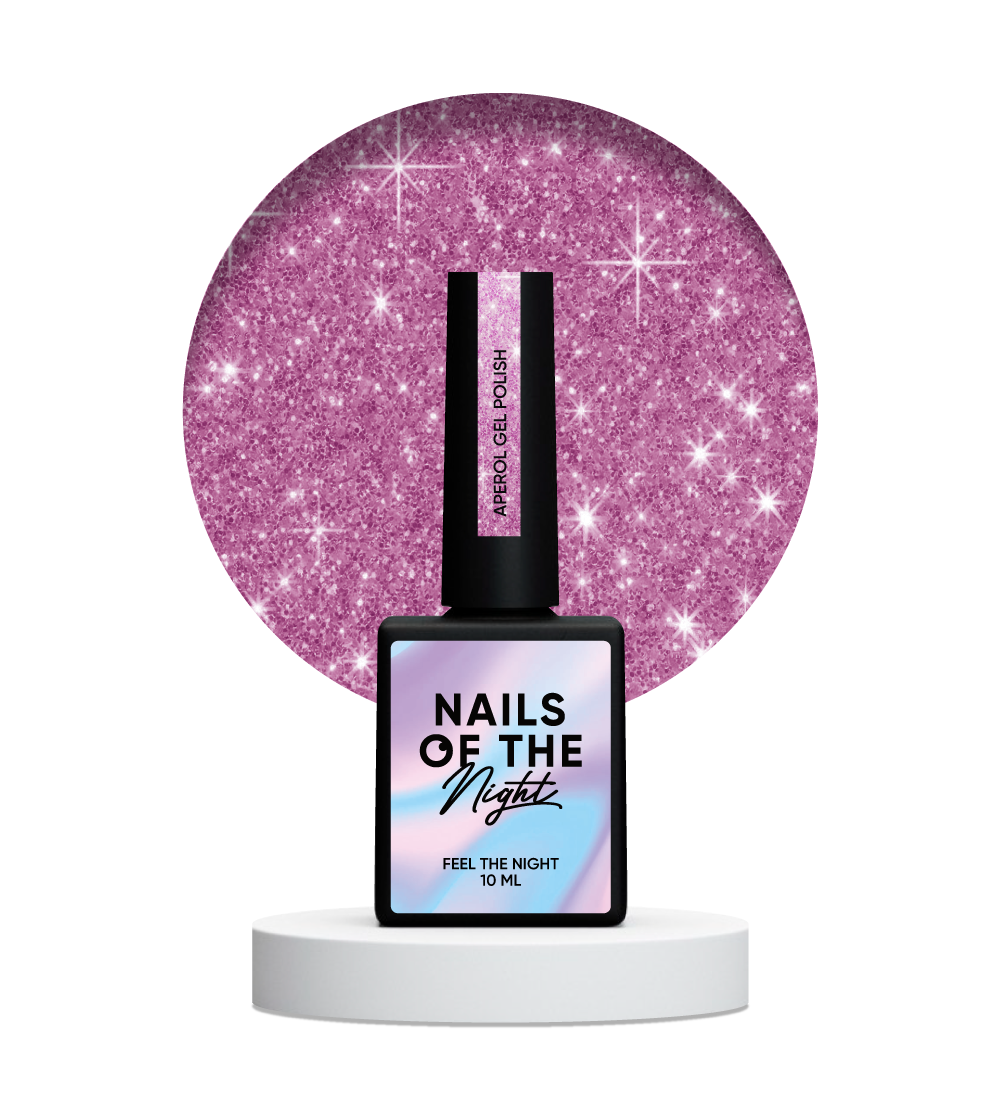 NAILSOFTHENIGHT Esmalte en gel Aperol — esmalte en gel reflectante rosa para uñas, 10 ml