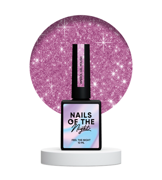 NAILSOFTHENIGHT Esmalte en gel Aperol — esmalte en gel reflectante rosa para uñas, 10 ml