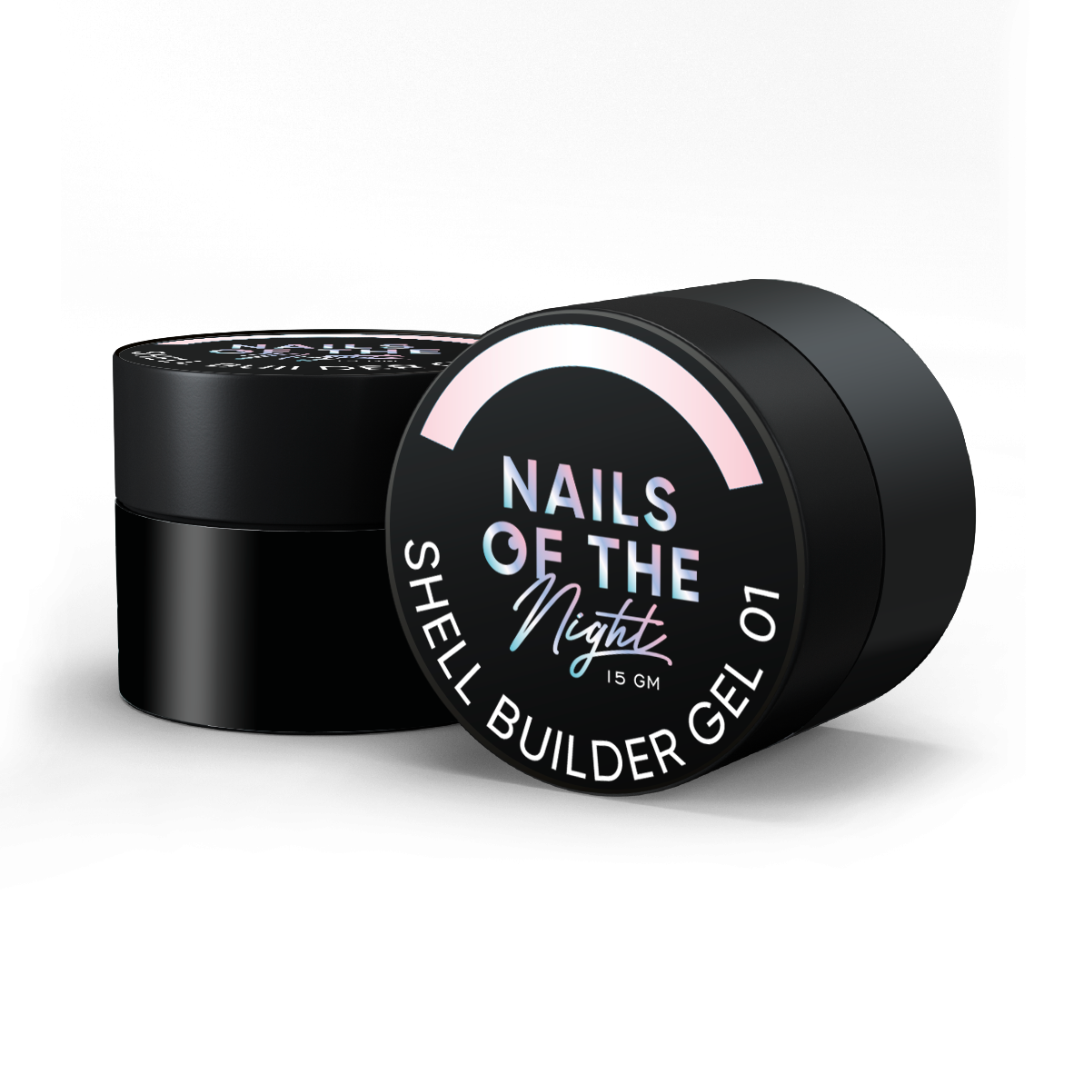 NAILSOFTHENIGHT Shell builder gel 01 — gel constructor de baja temperatura con efecto perla para uñas, 15 ml