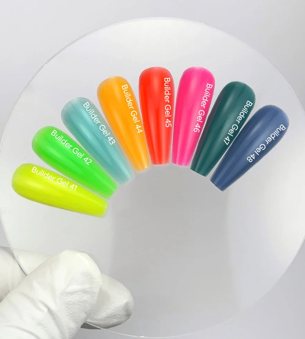NAILSOFTHEDAY Builder gel 42 - gel de ensalada rico para extensión de uñas, 15 ml