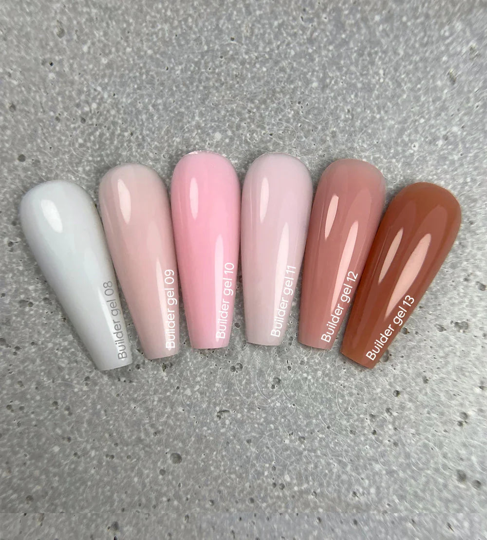 NAILSOFTHEDAY Builder Gel 12 — gel de extensión de uñas rosa nude, 15 ml