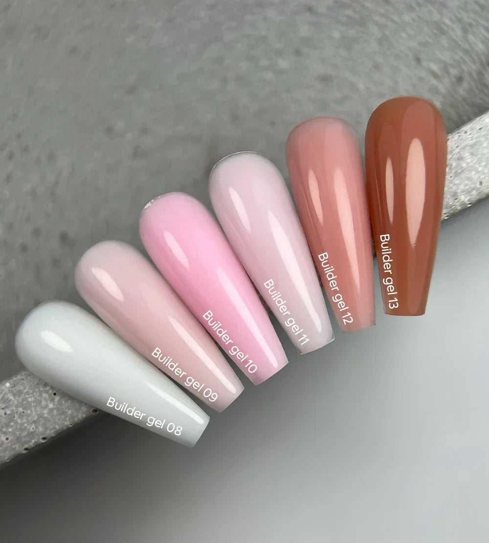 NAILSOFTHEDAY Builder Gel 09 — gel de extensión de uñas rosa lechoso, 30 ml