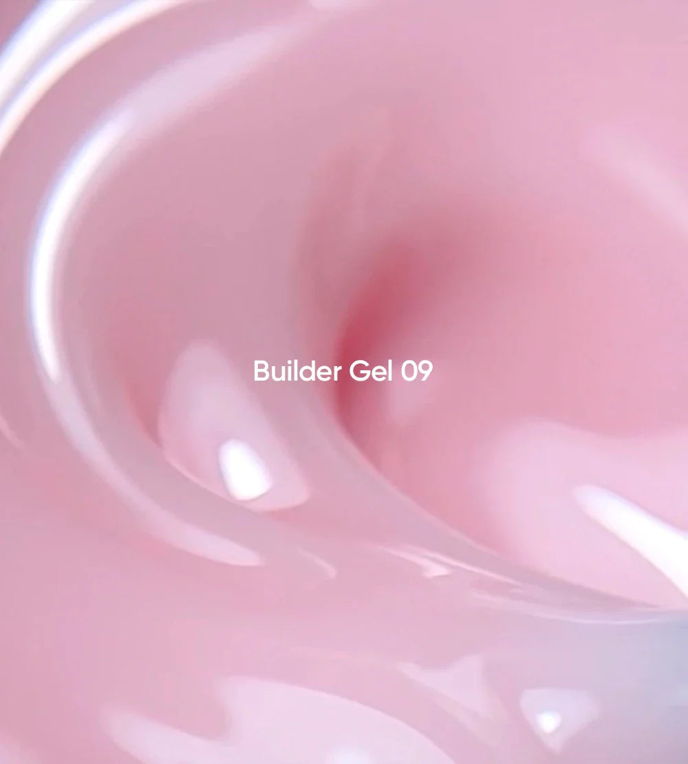 NAILSOFTHEDAY Builder Gel 09 — gel de extensión de uñas rosa lechoso, 30 ml