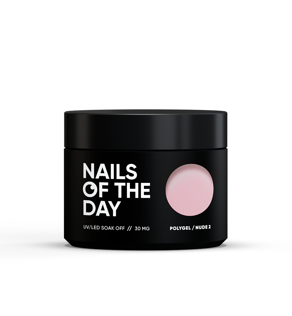 NAILSOFTHEDAY Polygel nude 02 — Polygel delicado nude de grano fino, 30 g