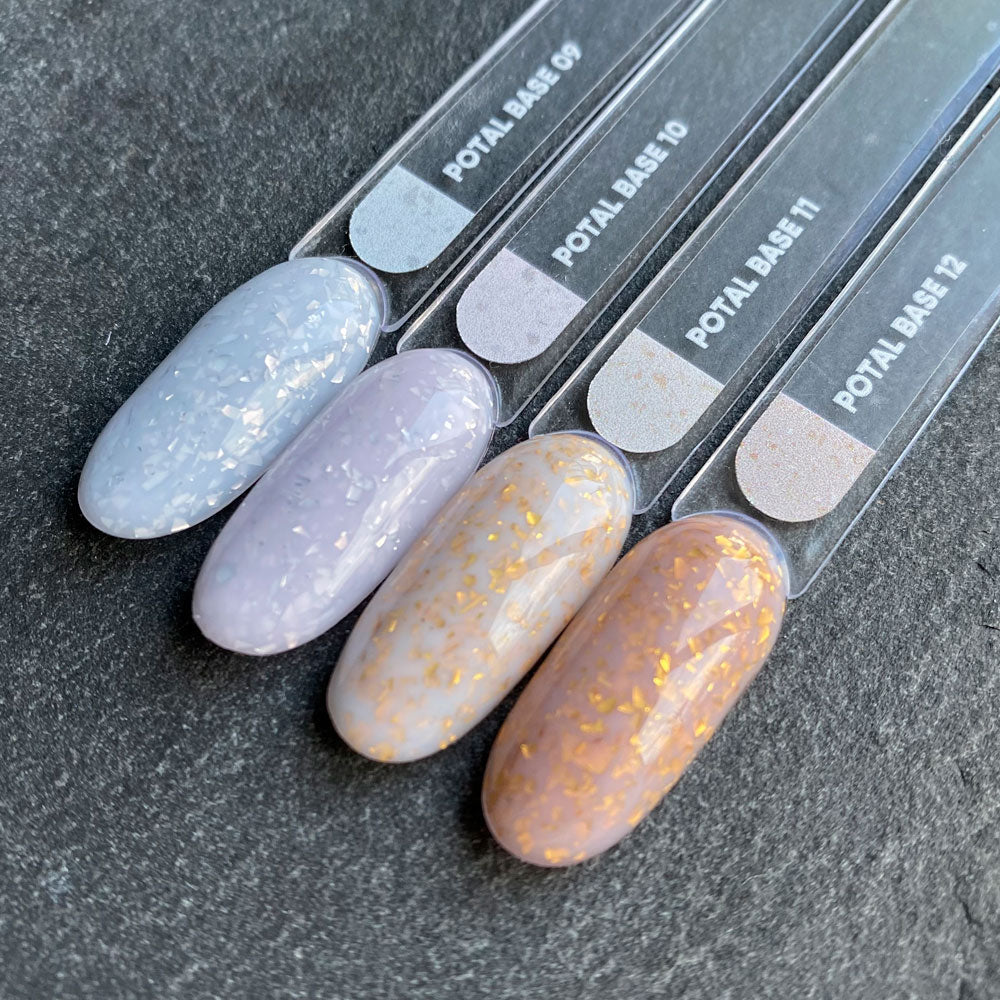 NAILSOFTHEDAY Potal base 11 - base de leche con potal dorado, 10 ml