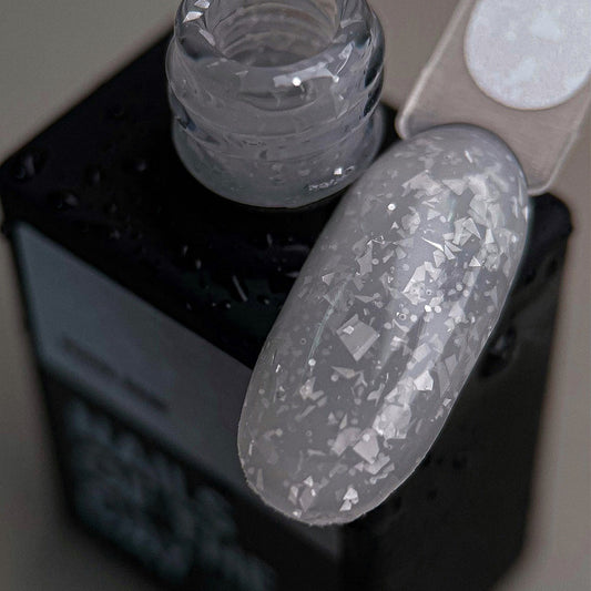 NAILSOFTHEDAY Potal base 14 – base lechosa suave con potal blanco elegante, 10 ml