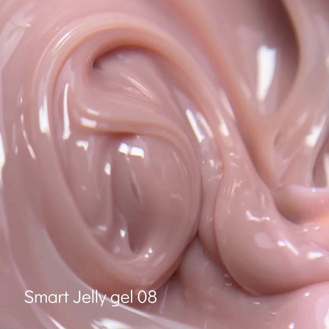 NAILSOFTHEDAY Smart Jelly gel 08 - gel constructor nude/caramelo para uñas, 15 g