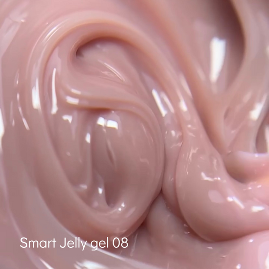 NAILSOFTHEDAY Smart Jelly gel 08 - gel constructor nude/caramelo para uñas, 15 g