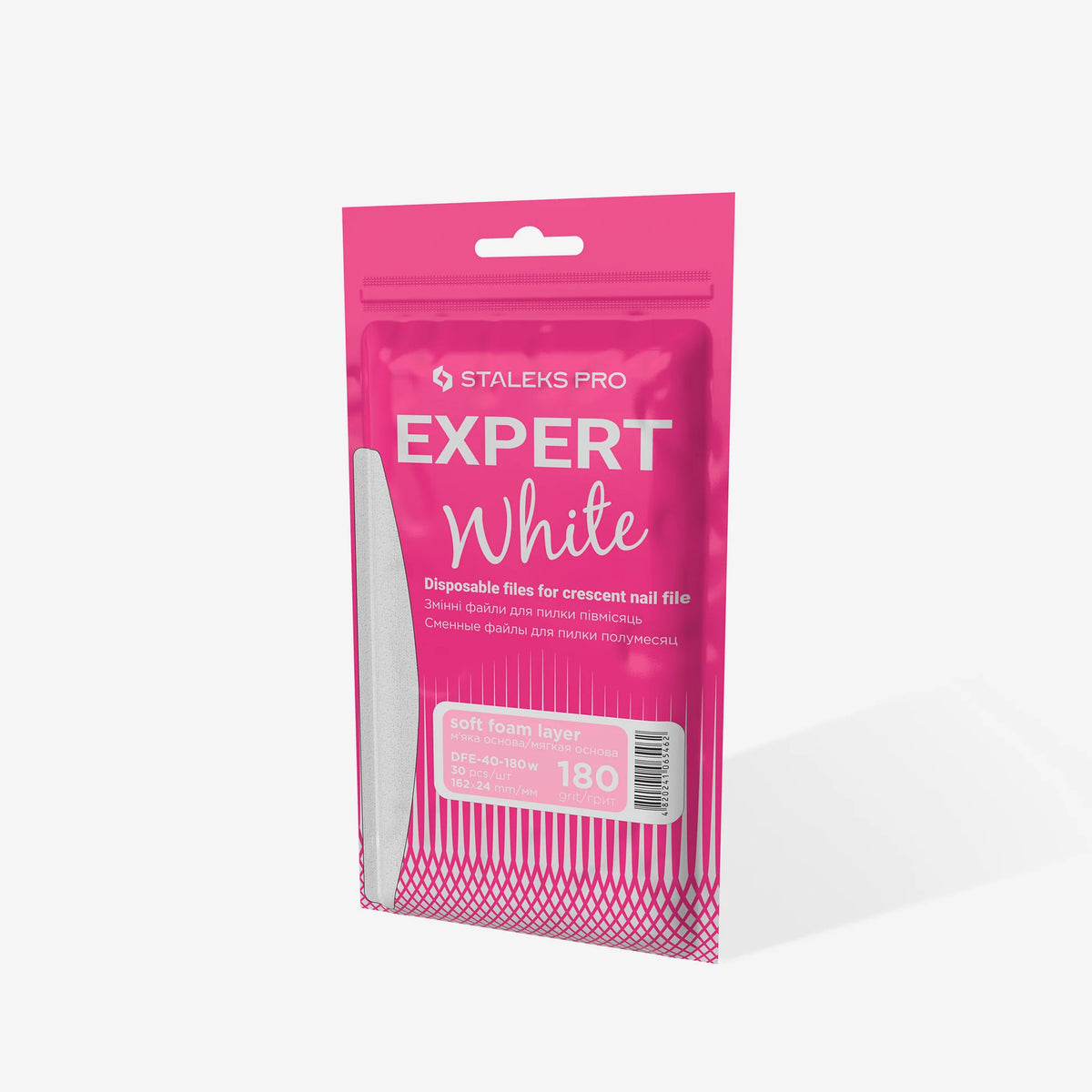 STALEKS EXPERT 40 Limas adhesivas para lima media luna sobre base blanda, grano 180 (30 uds)