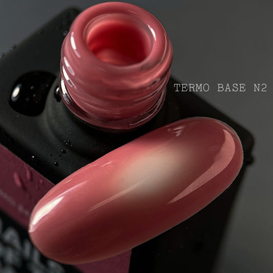 NAILSOFTHEDAY Termo base 02 – base termo suave rosa + leche, 10 ml