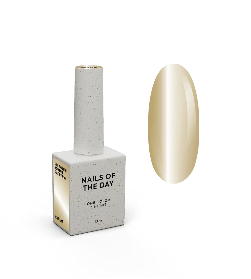 NAILSOFTHEDAY Korean cat eye 10 – gel efecto ojo de gato en tono dorado cálido, 10 ml Precio habitual €11,95 EUR