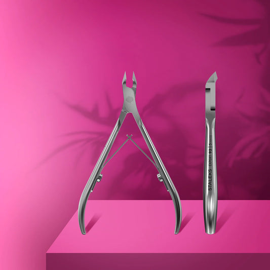 STALEKS EXPERT 92 Mini Alicates profesionales para cutículas, 3/5/7 mm