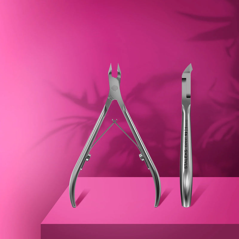 STALEKS EXPERT 92 Mini Alicates profesionales para cutículas, 3/5/7 mm