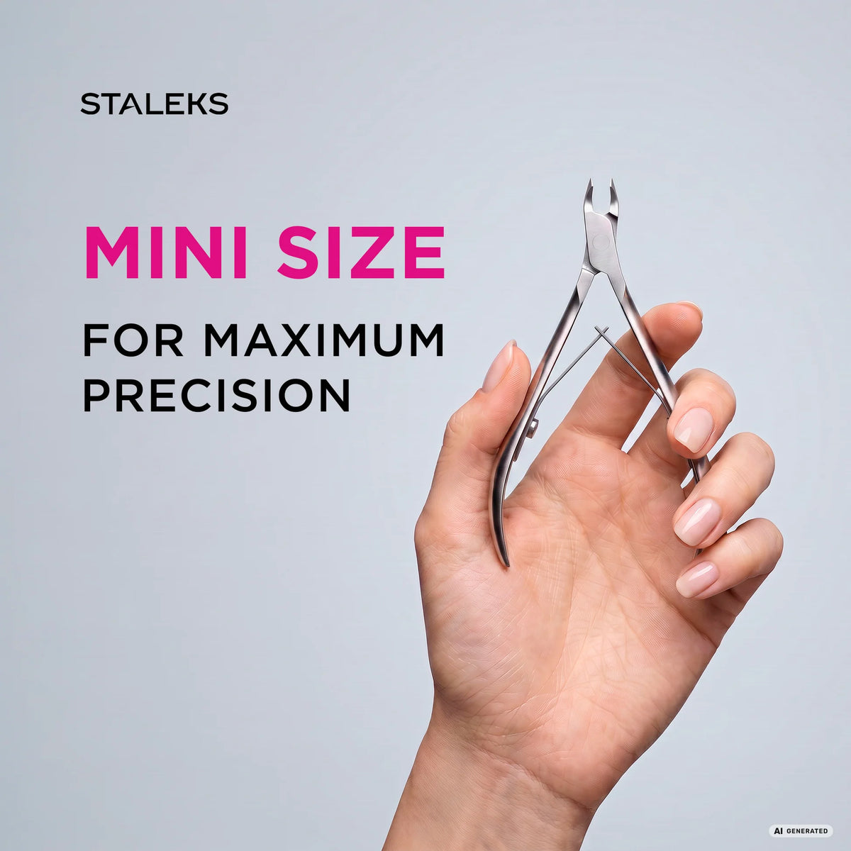 STALEKS EXPERT 92 Mini Alicates profesionales para cutículas, 3/5/7 mm