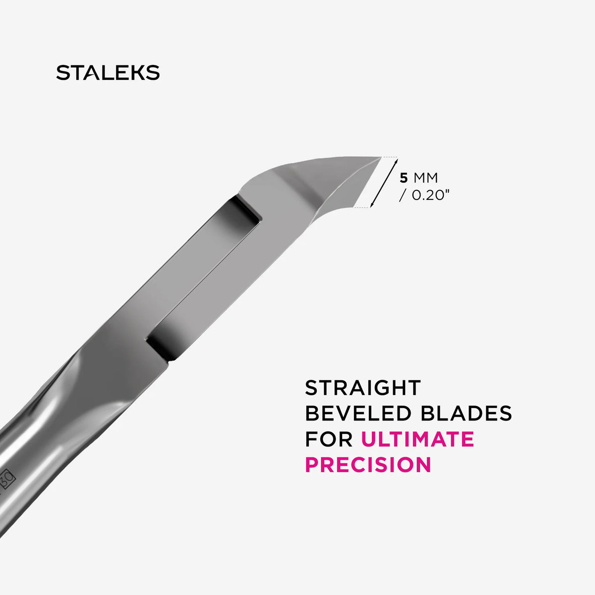 STALEKS EXPERT 92 Mini Alicates profesionales para cutículas, 3/5/7 mm