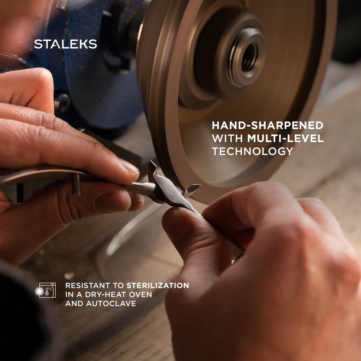 STALEKS EXPERT 92 Mini Alicates profesionales para cutículas, 3/5/7 mm
