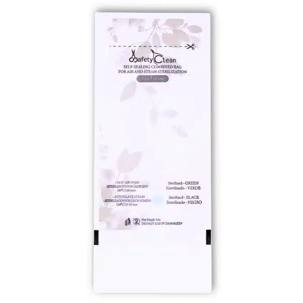 Bolsas de Esterilización 75×150, Beige Combinadas – Transparentes. Doble Indicador, 100 uds.