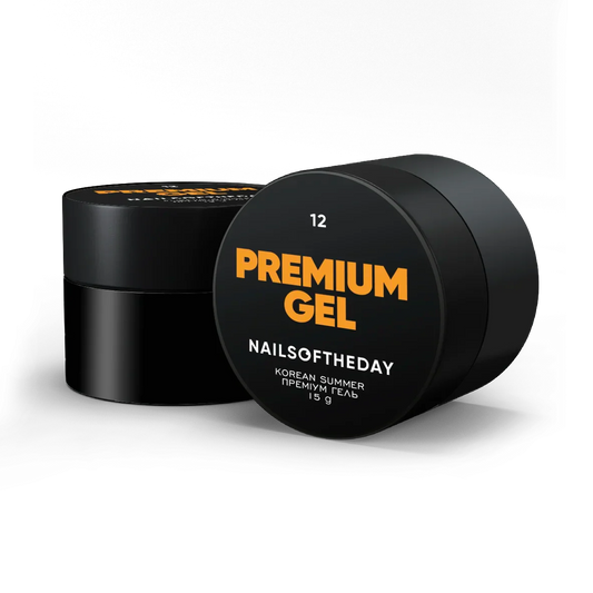 NAILSOFTHEDAY Premium gel 12 — gel de construcción naranja, 15 ml