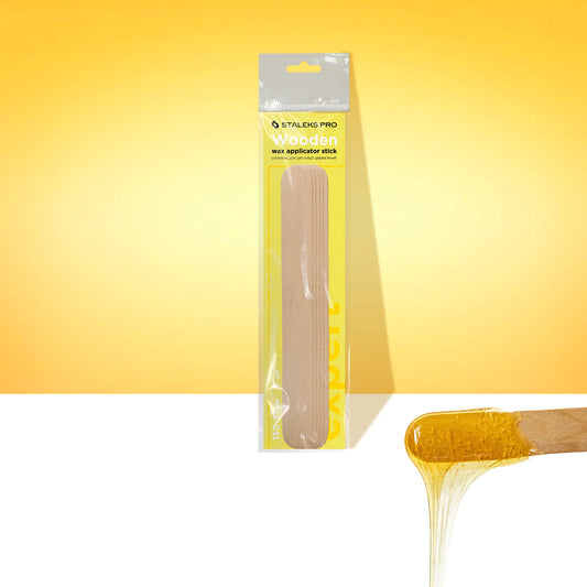 STALEKS EXPERT Espátula depilatoria de madera, 150x17 mm (5 uds.)