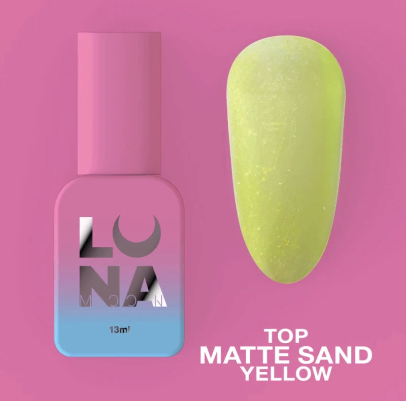 Lunamoon Top Matte Sand Yellow 13ml
