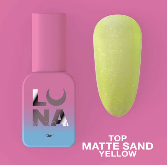 Lunamoon Top Matte Sand Yellow 13ml